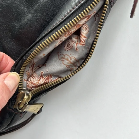 Hobo black leather shoulder bag - Picture 4 of 8